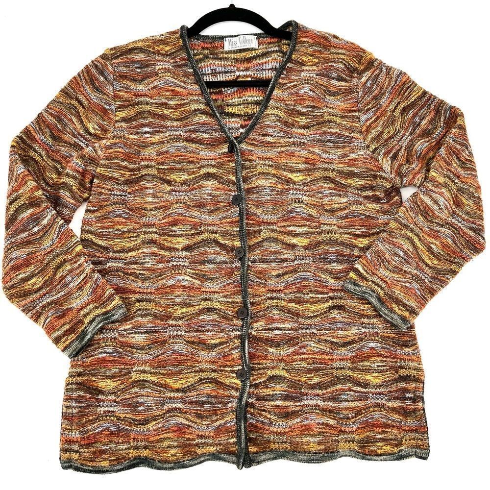 Marcazzani‎ Italian Wool blend Button down Cardigan small womens